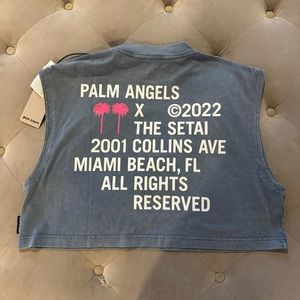NWT Palm Angels Setai Crop Tank Top